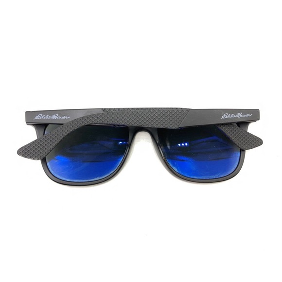 Eddie Bauer EB 39406C Black Sunglasses Gray Lens 54-18 144 Designer Polarized - Picture 11 of 12